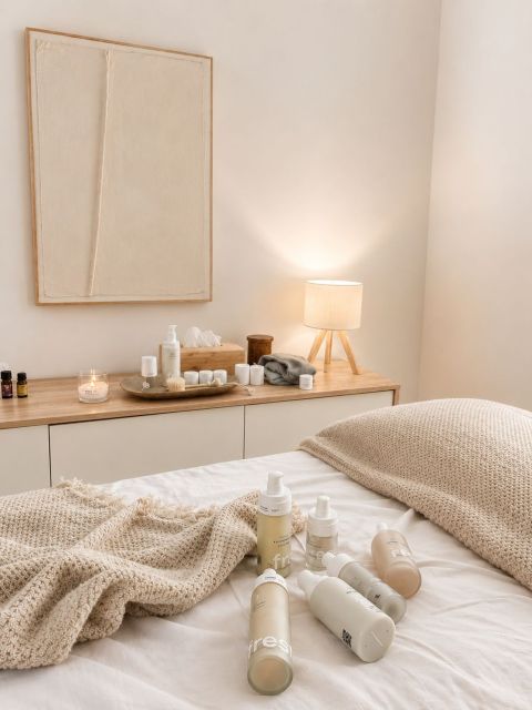 Hay un momento de la cabina que nos gusta especialmente. No es cuando todo está perfectamente colocado. Es justo después.

Cuando las mantas han perdido su forma porque alguien ha descansado bajo ellas. Cuando los productos han cambiado de sitio porque una clienta ha querido tocarlos, olerlos o descubrirlos. Cuando queda la huella silenciosa de un rato dedicado únicamente a cuidarse.

Quizá para algunas personas esto sea desorden. Para nosotras es señal de que algo bonito ha ocurrido aquí.

Un espacio de pausa. De calma. De cuidado ✨