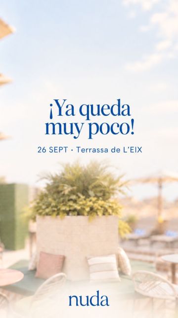 ÚLTIMAS PLAZAS ✨
26 SEPT · Terrassa de l’Eix

Una mañana para ti.
Barre · coaching · brunch · velas

Reserva ahora en el link de la bio.
